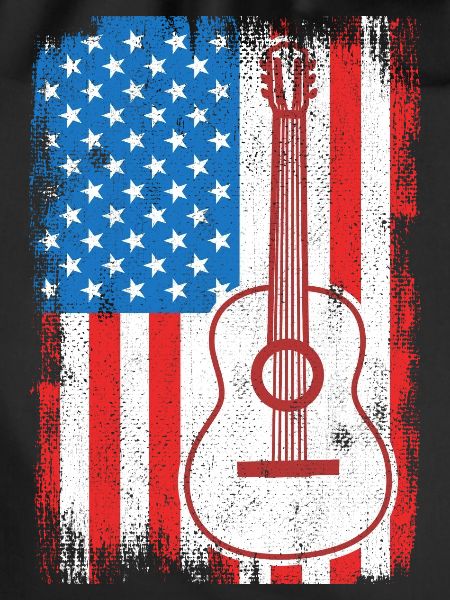 U.S. Flag Guitarist