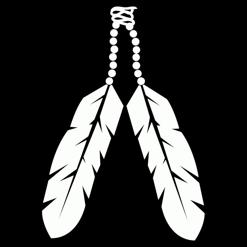 Conception de pendentif en plume autochtone