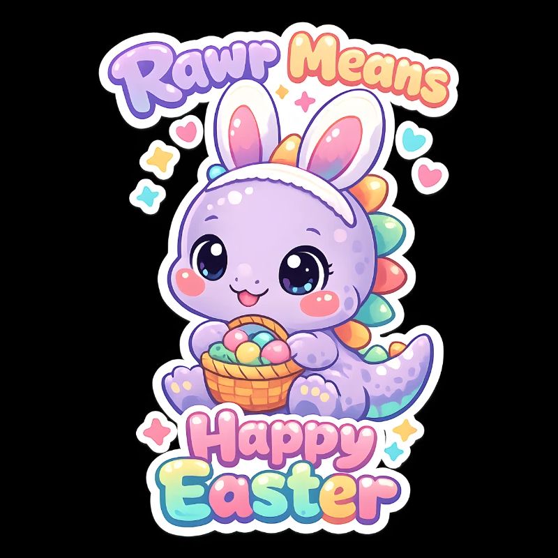 Osterhase Dino Rawr Happy Easter T-rex