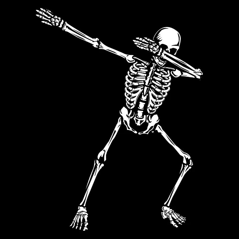 Dab Dabbing Skelett Cool Shirt Design Geschenk