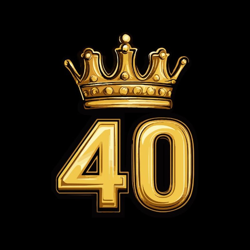 40 Zahl Krone