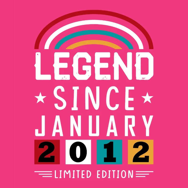 2012 Legend Since Birthday Gift Janvier