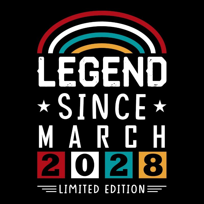 2028 Legend Since Birthday Gift March