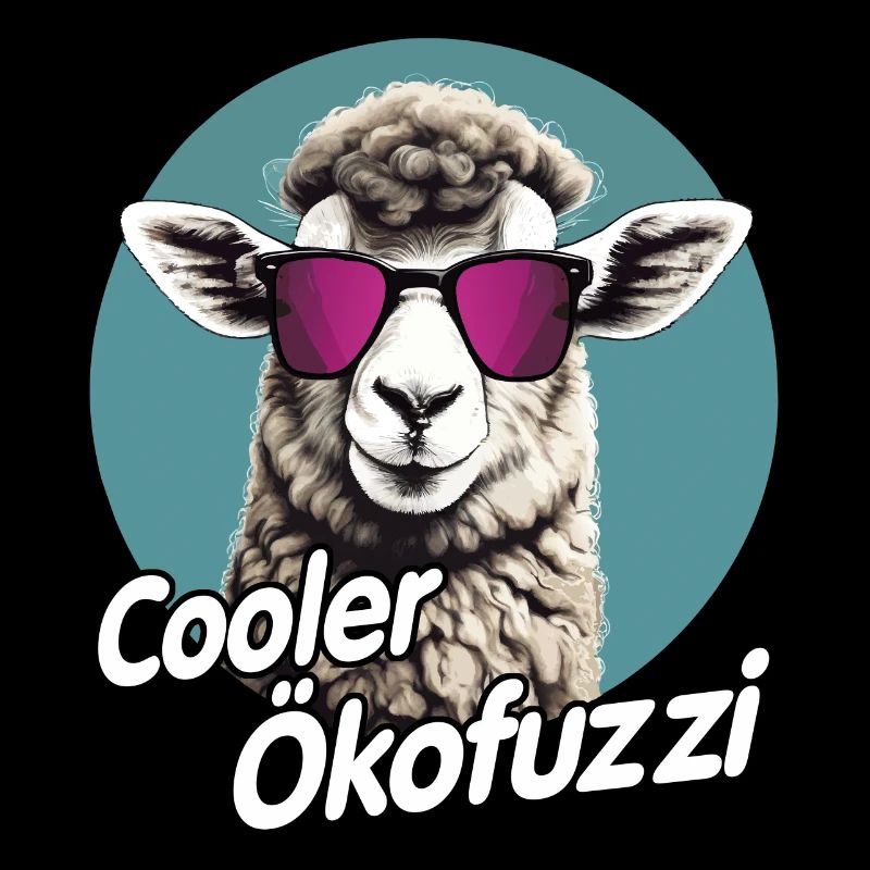 Cooler Ökofuzzi - lustiges Ökodesign Schafhaltung