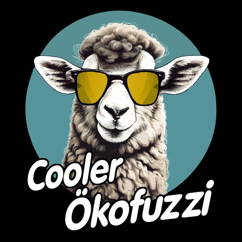 Cooler Ökofuzzi - lustiges Ökodesign Schafhaltung