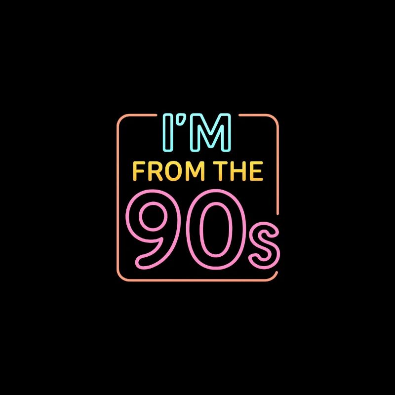 90s Neon Logo