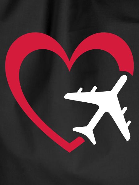 Plane and heart