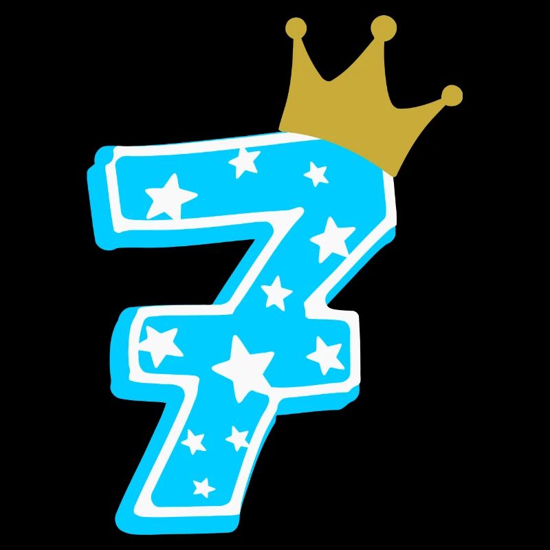 7 Krone 7. Geburtstag 7 Jahre