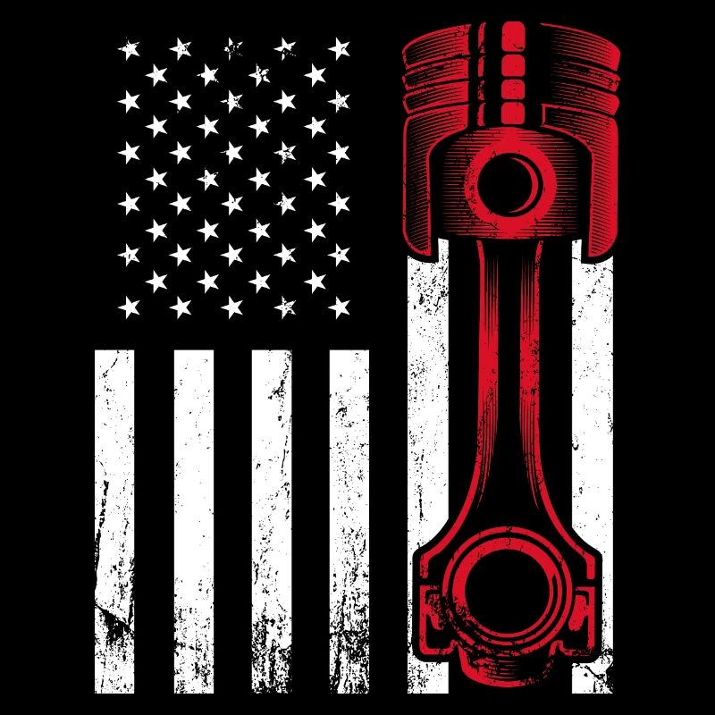 US flag engine pistons - tuning tuner
