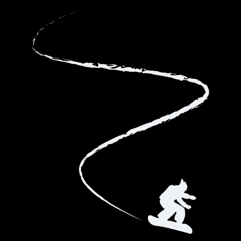 Snowboard snow trail ski