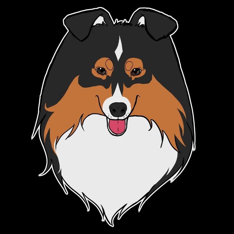 Sheltie trio noir