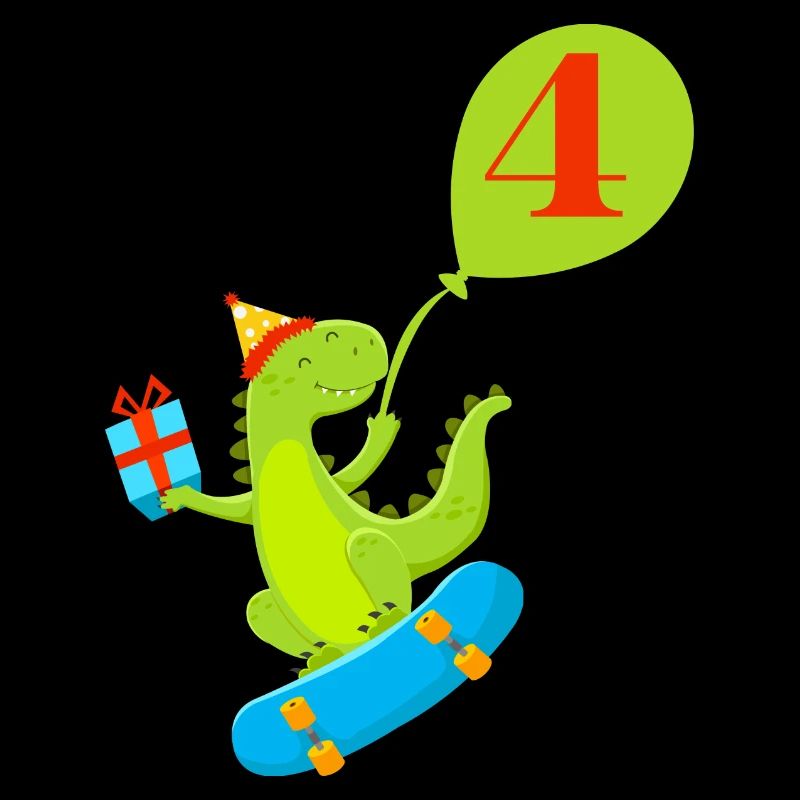 4e anniversaire dinosaure mignon