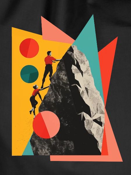 Couple of Climbers collage