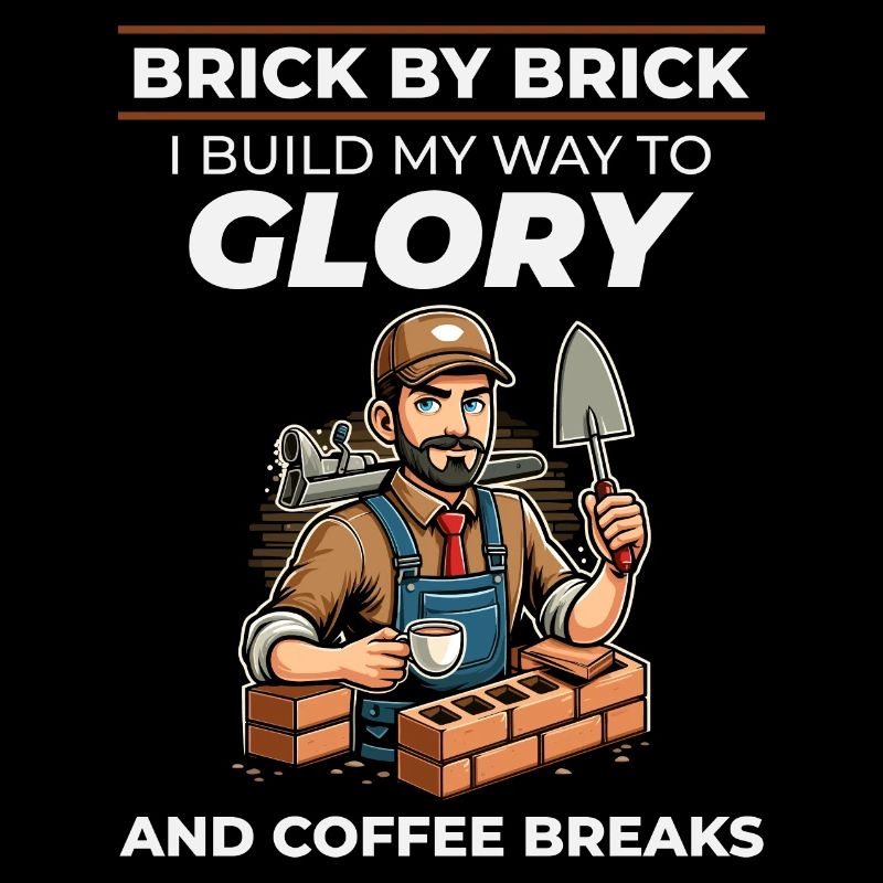 Bricklayer Brick Mason Job Site Humor Coffee Funny
