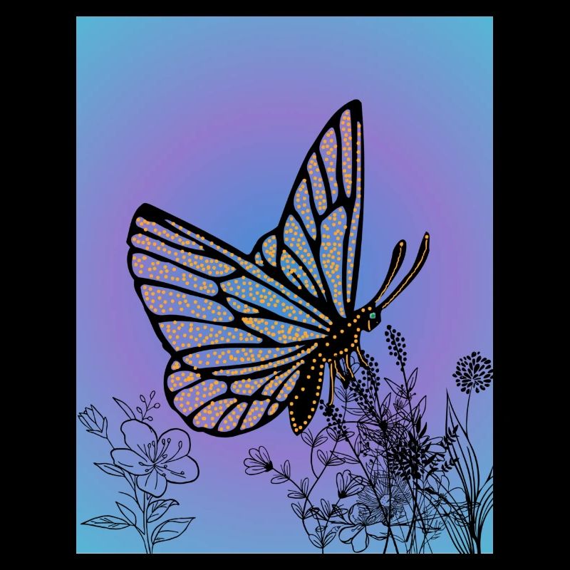 Butterfly Yellow Dots