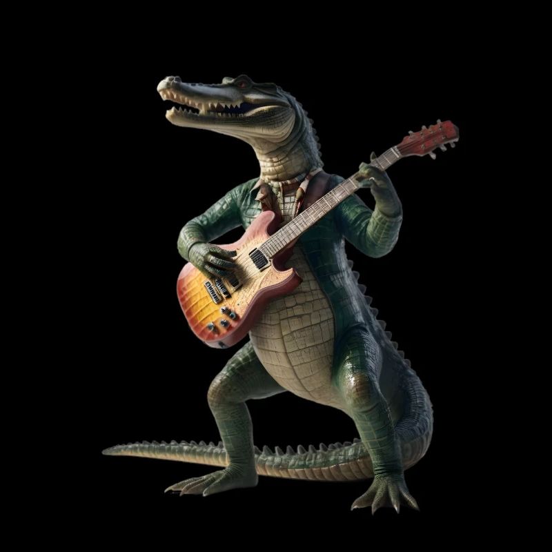 Krokodil-Gitarre