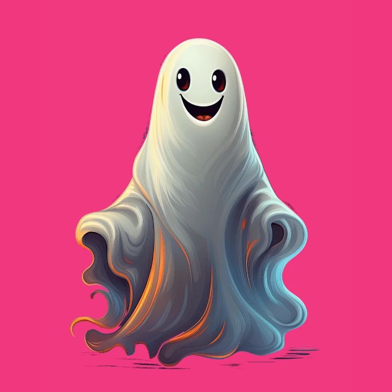 A cute ghost suitable for Halloween