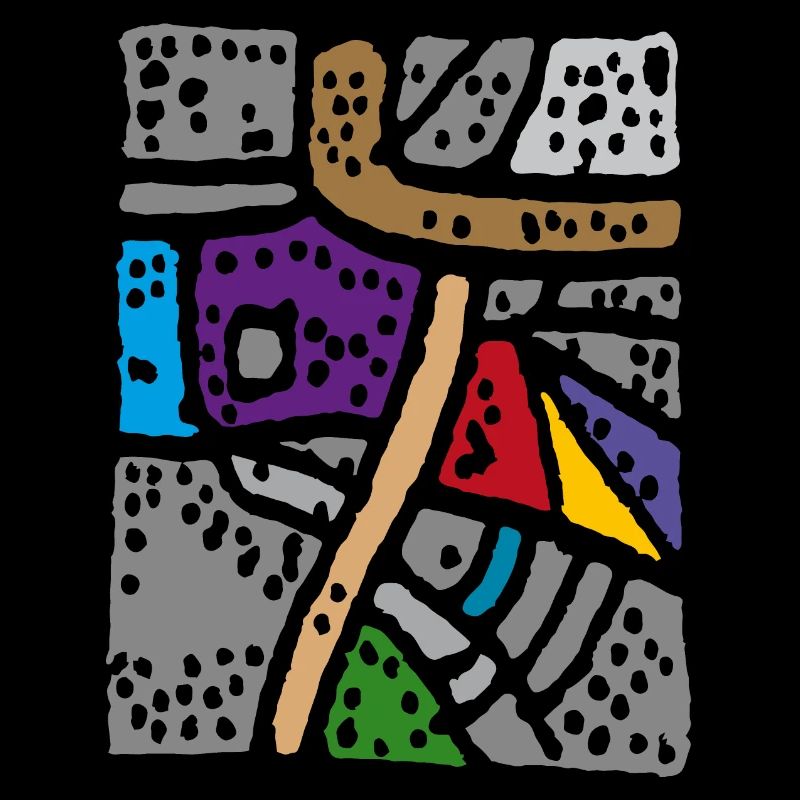 Farben Abstrakt - Teppich