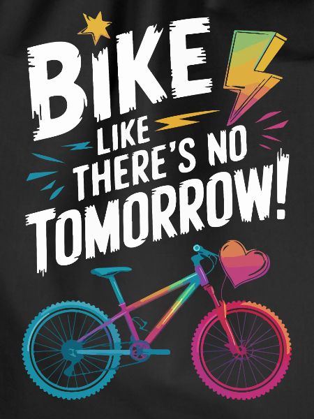 Bike Motivational Quote Design