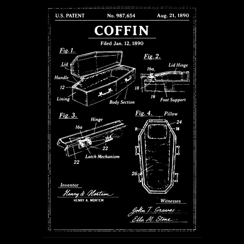 Brevet du plan de cercueil