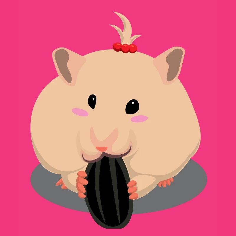 Netter Hell-Braun Hamster Essen