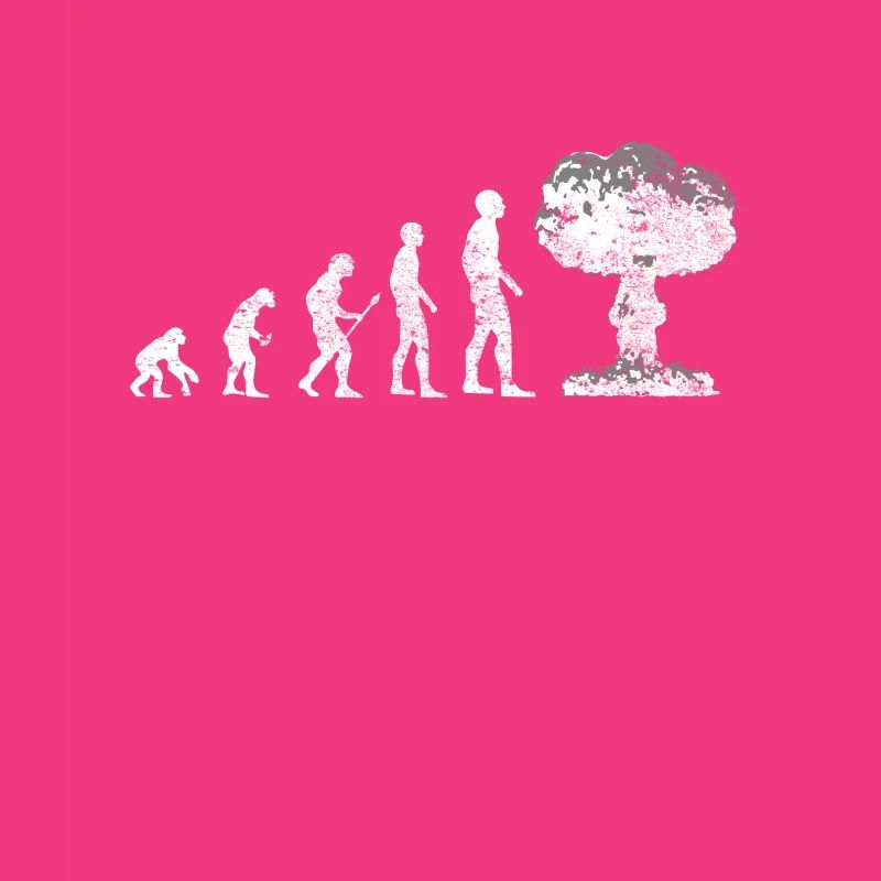 Evolution - Against War, Atomic Mushroom - Peace