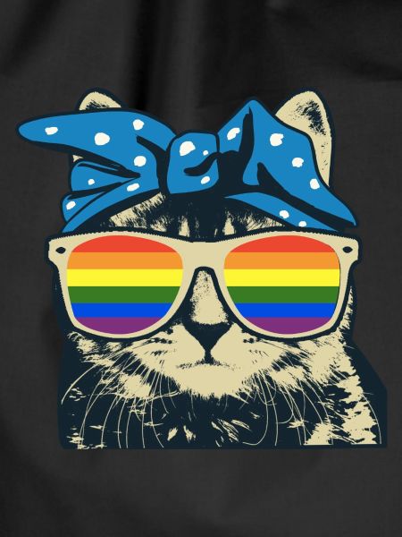 Katze Regenbogen