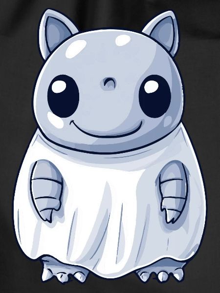 Armadillo Halloween Comic Ghost