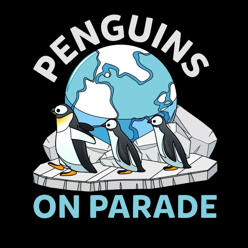 Funny Antarctic Penguins On Parade Wildlife