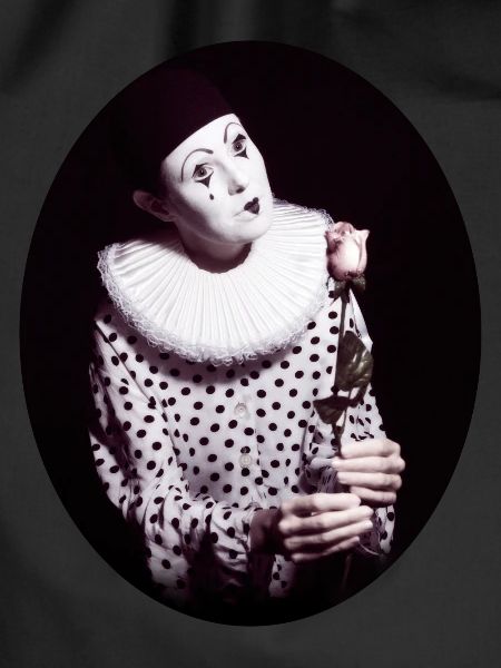 Pierrot with Rose