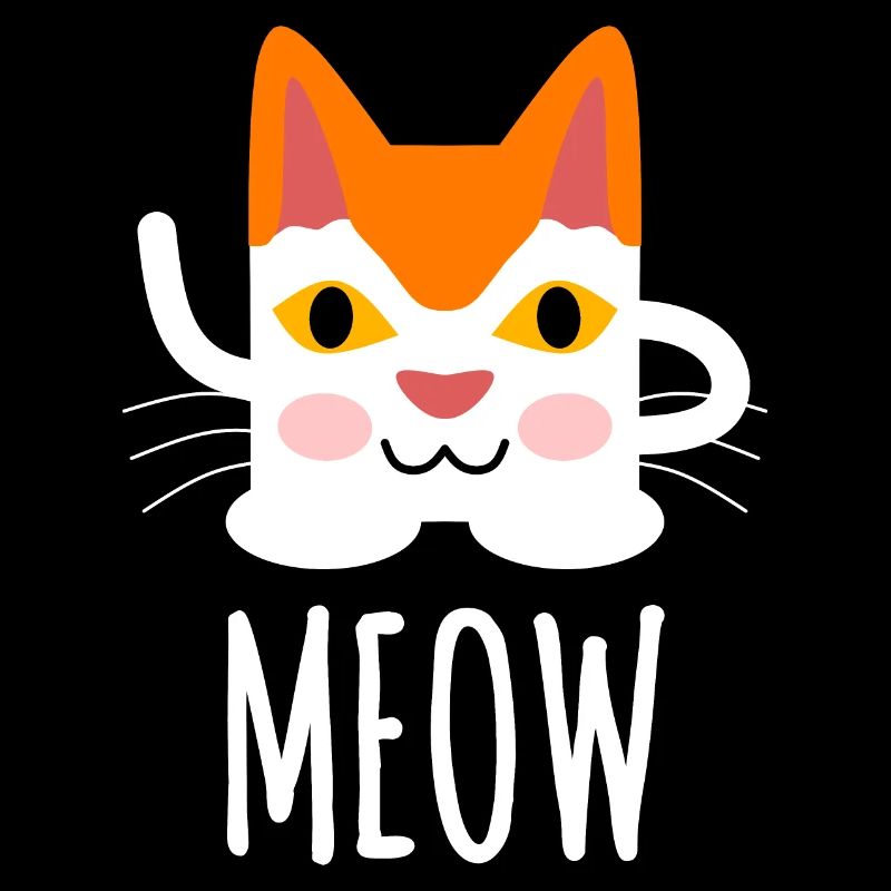 Cute Cat Meow Illustration