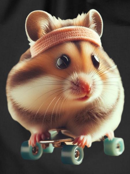 Athlete Skateboarding Hamster