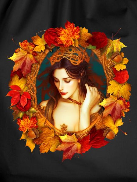 Fantasy-Kunst Herbst-Königin