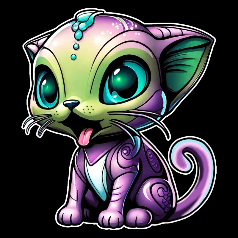 Chat extraterrestre mignon