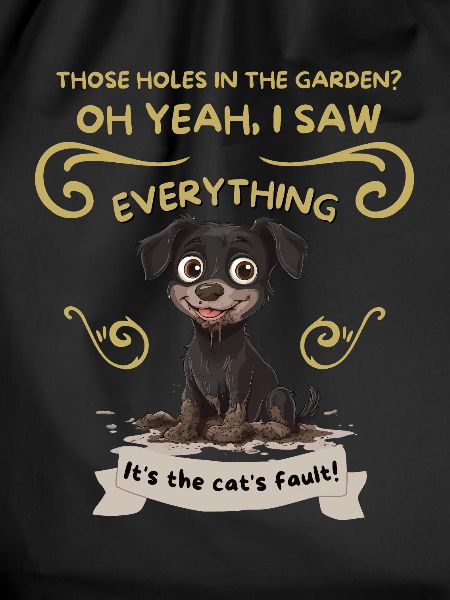 Mud-Splashed Pup: Cat's Fault