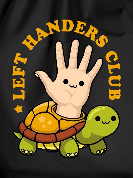 Left Handers Club - Whimsical Turtle