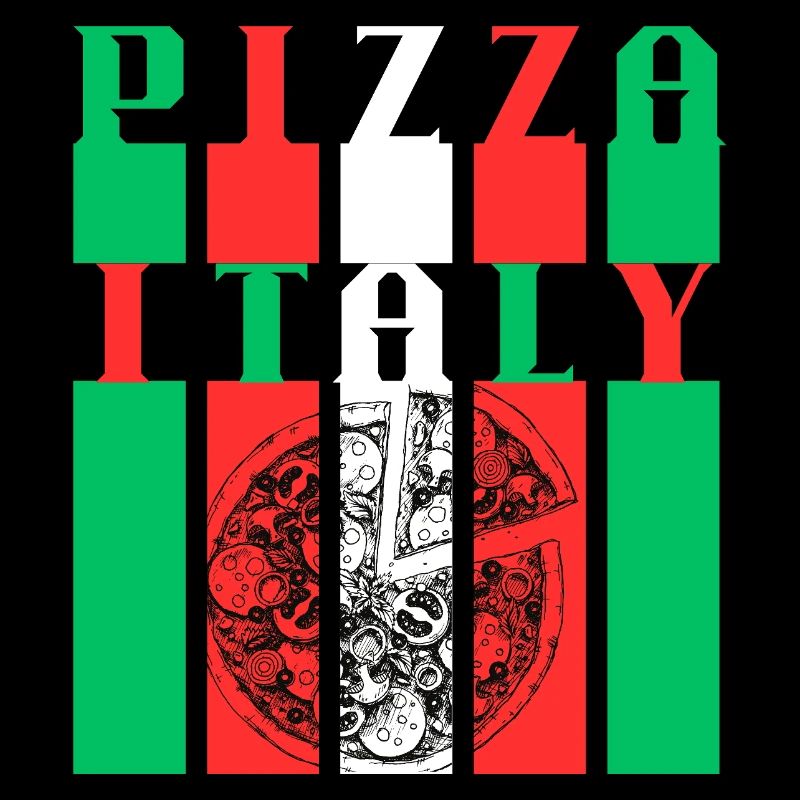 Pizza Italy Style Illustration