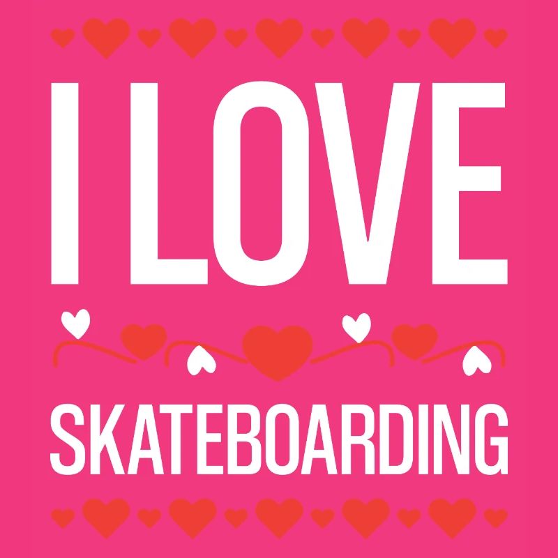 Ich liebe Skateboarding