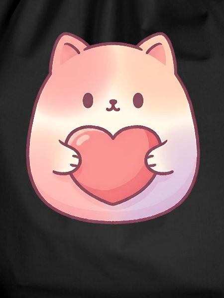 Cuddly Kitten Heart Love