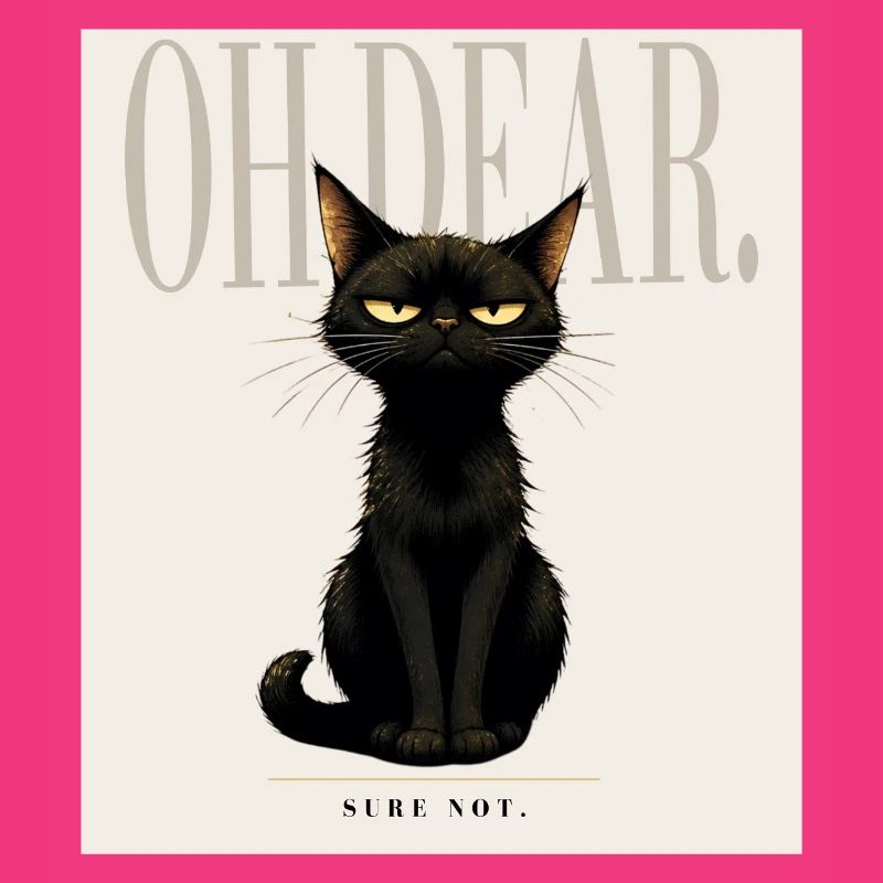 Disappointing. – Sarcastic Black Cat Design