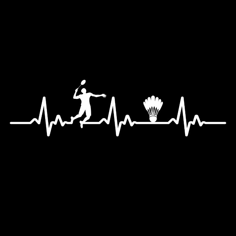 badminton heartbeat badminton player badminton