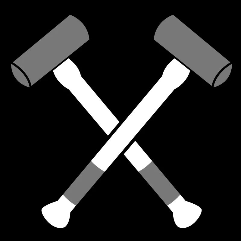 double sledgehammer hammers crossed