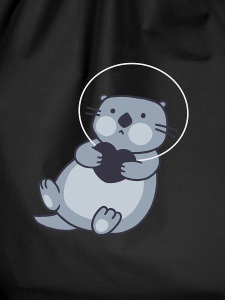 Astronauts Otter in space