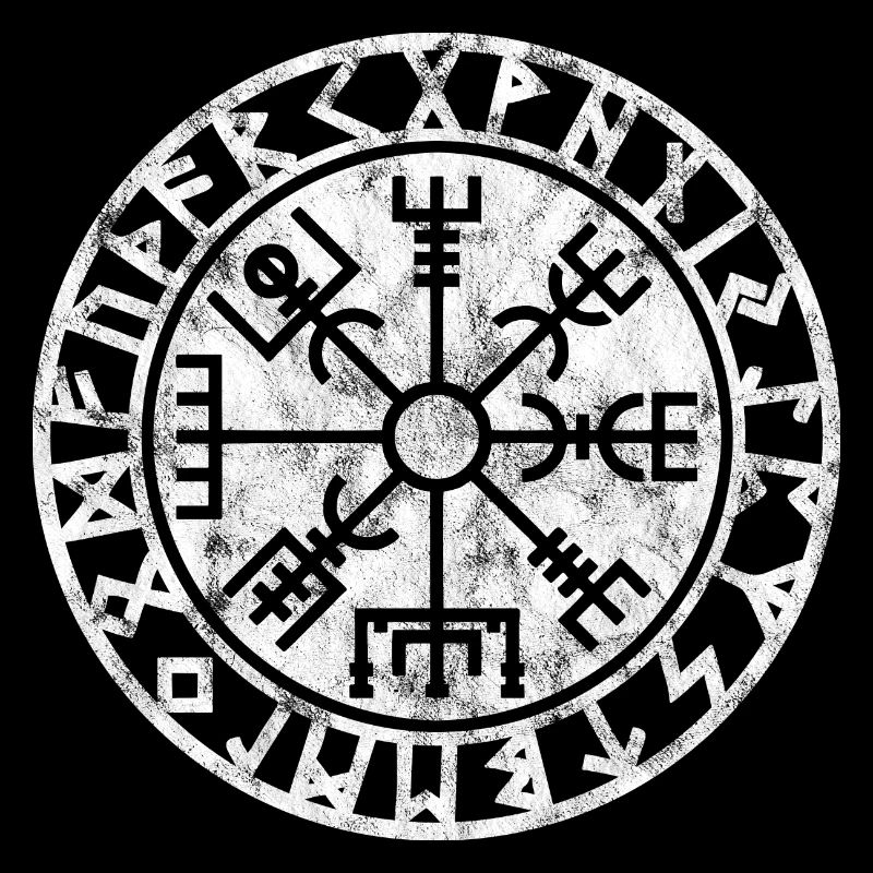 Vegvisir Runen, Vintage, Viking, Celtic, Symbol