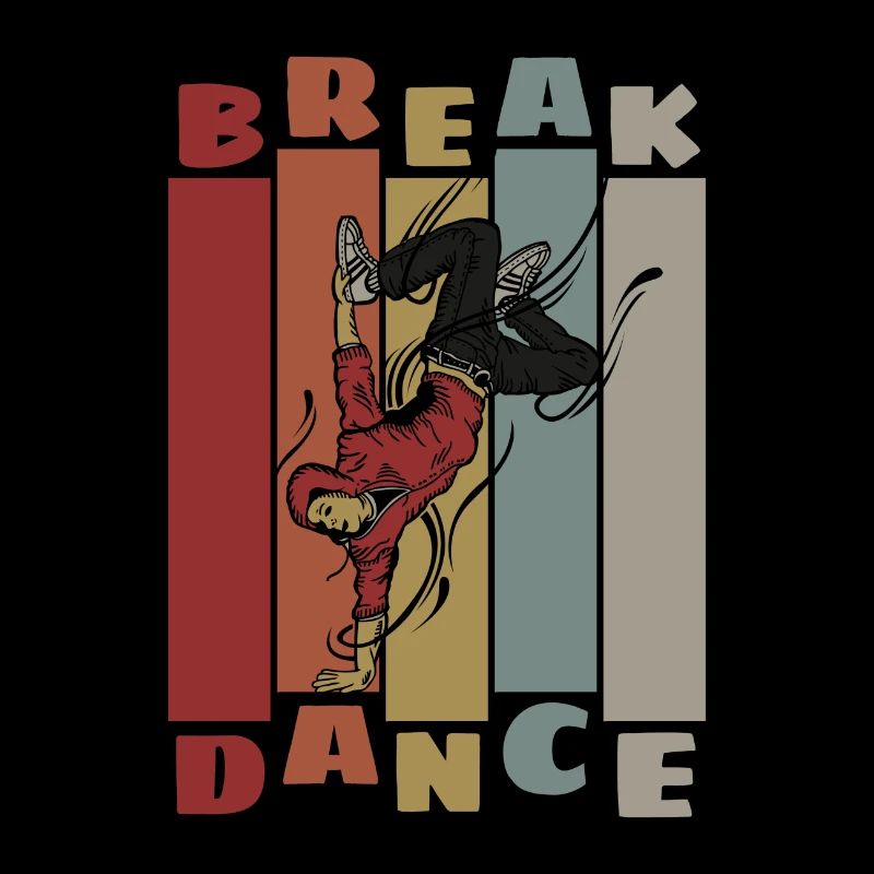 Breakdance Breakdancer Breakdancing Hip Hop Retro