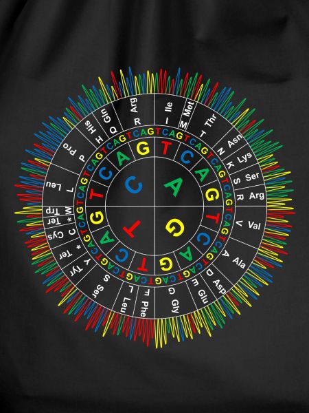 Sanger Codon Circle (dunkler Hintergrund)