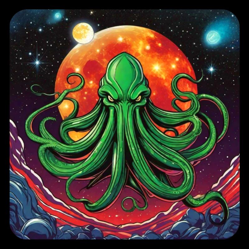 Monstre immortel de Cthulhu dans l’espace