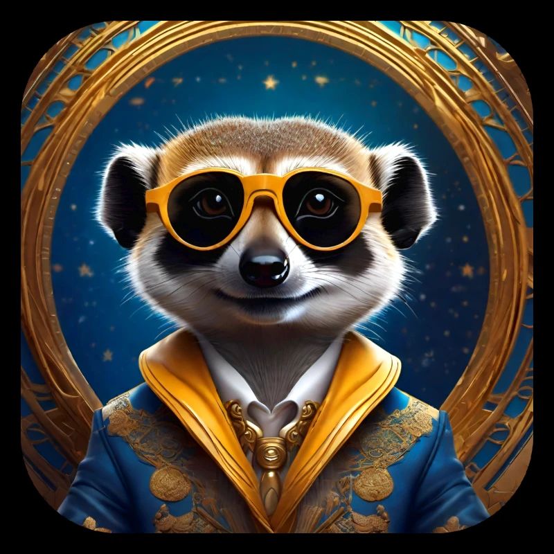 Suricate mignon avec des lunettes de soleil