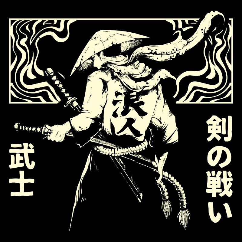 Japanischer Krieger Schwert Samurai