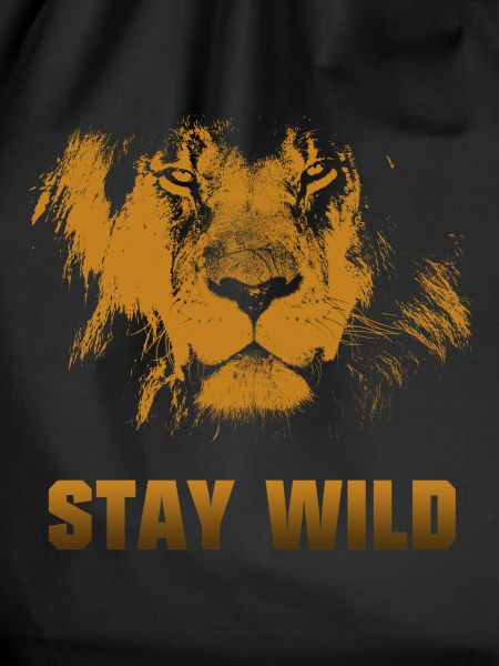 Stay wild. Lion's face